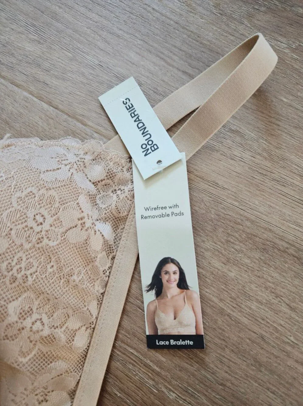 No Boundaries Lace Bralette in Nude Size XXXL